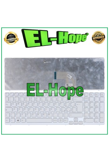 ITALIAN KEYBOARD FOR SONY NOTEBOOK SVE15118 SVE15119 SVE15121 SVE15122 WHITE