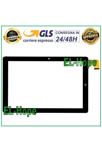 TOUCH SCREEN GLASS MEDIACOM WINPAD 10.1 X211E M-WPX211E ORIGINAL BLACK DIGITIZER