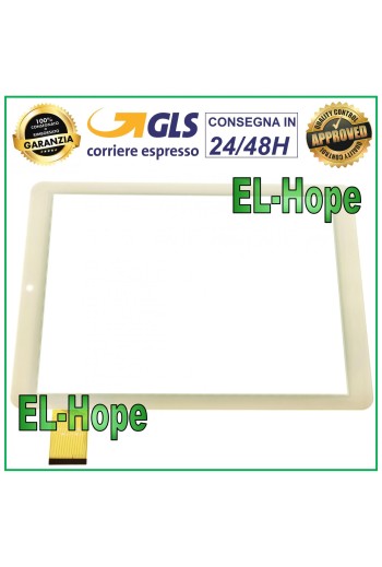 TOUCH SCREEN GLASS TABLET AUDIOLA TAB-0397 3G DIGITIZER 9.7 ORIGINAL WHITE