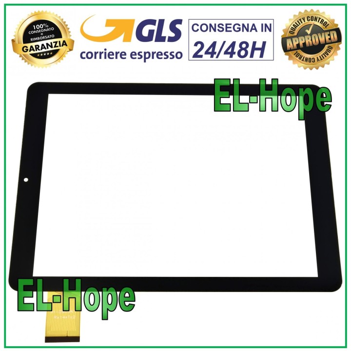 TOUCH SCREEN GLASS TABLET MAJESTIC TAB-397 3G DIGITIZER 9.7 ORIGINAL BLACK