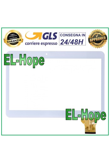 TOUCH SCREEN GLASS TABLET BRONDI SURFING TAB 3G DIGITIZER 10.1 ORIGINAL WHITE