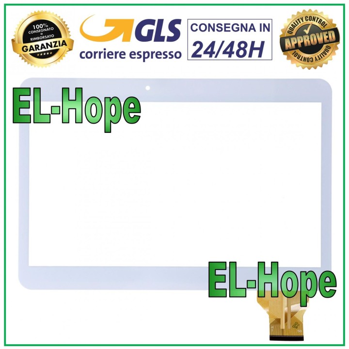TOUCH SCREEN GLASS TABLET BRONDI SURFING TAB 3G DIGITIZER 10.1 ORIGINAL WHITE