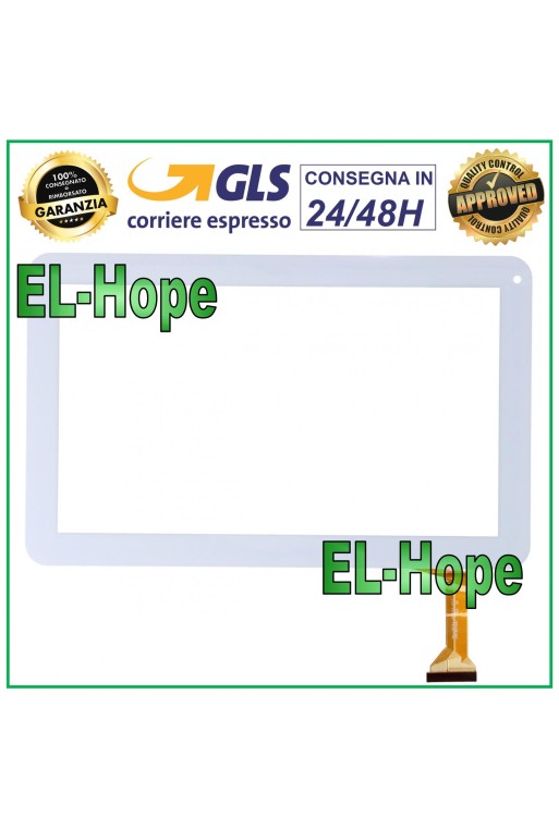 TOUCH SCREEN GLASS FOR TABLET LAZER MY1306P DIGITIZER 10.1 ORIGINAL WHITE