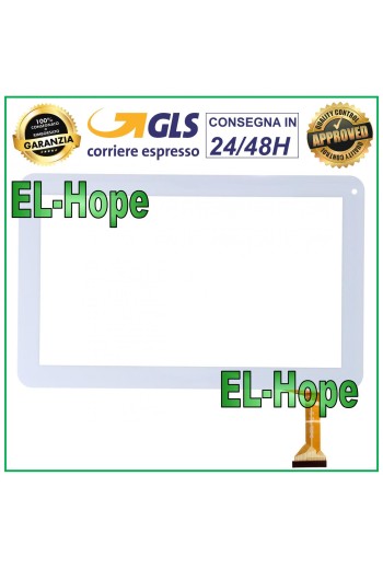 TOUCH SCREEN GLASS TABLET MEDIACOM SMARTPAD M-MP1040S2 1040S2 FLAT WIDE WHITE