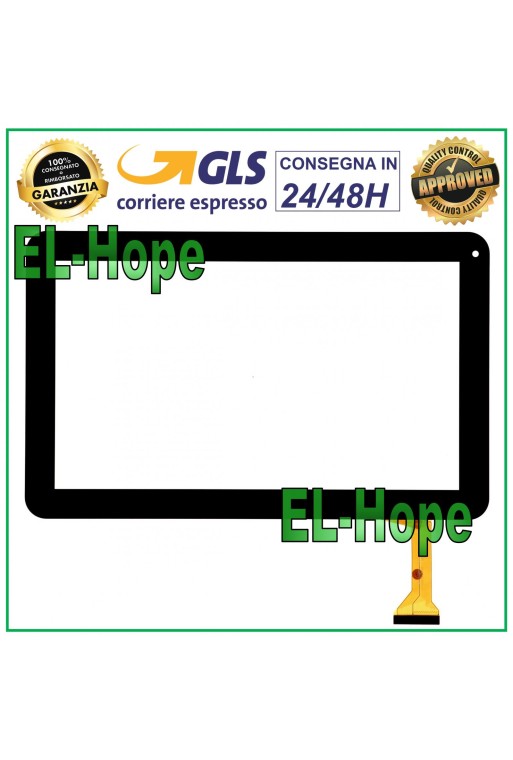 TOUCH SCREEN GLASS FOR TABLET SELECLINE CE0979 DIGITIZER 10.1 ORIGINAL BLACK