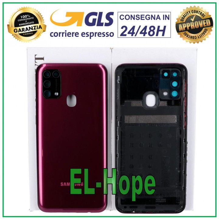 ORIGINAL SAMSUNG GALAXY M31 SM-M315F BACK COVER RED GLASS