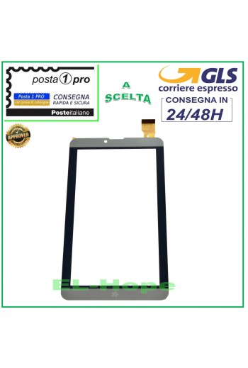 TOUCH SCREEN GLASS MEDIACOM SmartPad i2 7 M-SP7I2B DIGITIZER ORIGINAL GREY
