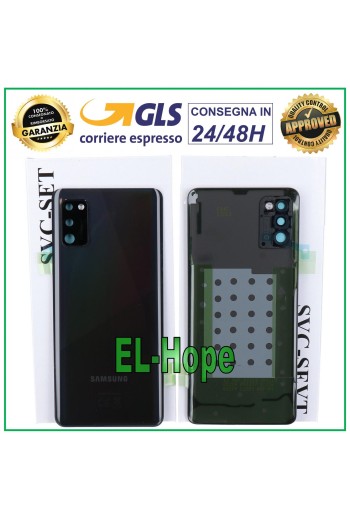 ORIGINAL SAMSUNG GALAXY A41 SM-A415 BACK COVER GLASS BLACK 