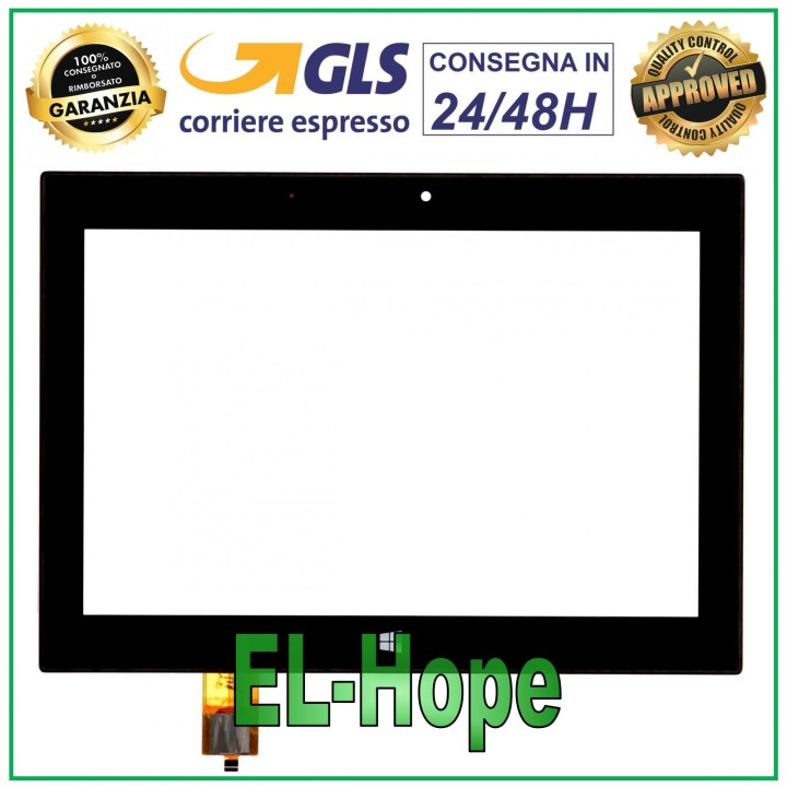 TOUCH SCREEN GLASS MEDIACOM WINPAD 8.9 W910 W911 W912 ORIGINAL BLACK DIGITIZER