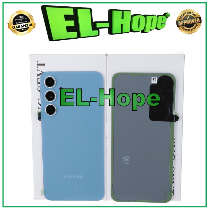 ORIGINAL SAMSUNG GALAXY S23 FE SM-S711B BATTERY COVER GLASS BODY BLUE