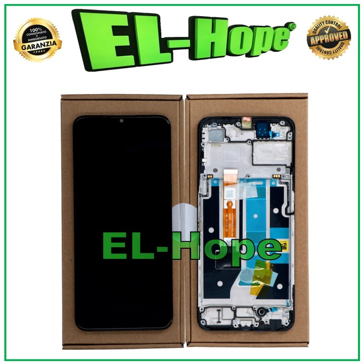 LCD DISPLAY + FRAME ORIGINAL SERVICE OPPO A58 5G PHJ110 TOUCH SCREEN BLACK GLASS