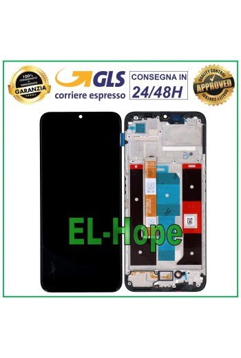 LCD DISPLAY + FRAME FOR OPPO REALME NARZO 50A PRIME RMX3516 TOUCH SCREEN GLASS