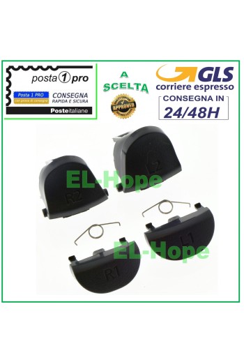 REPLACEMENT LEVER BUTTON SET L1 L2 R1 R2 + SPRINGS FOR PS4 CONTROLLER CUH-ZCT2E