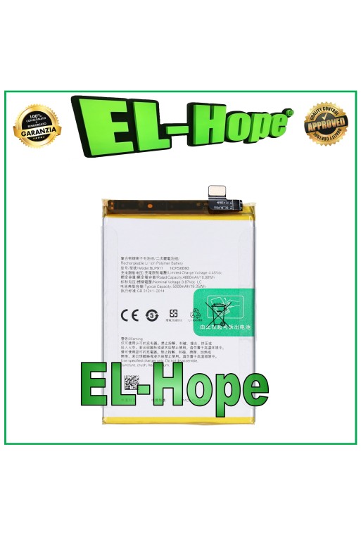 BATTERY BLP911 FOR OPPO REALME 9 PRO 5G RMX3471 RMX3472 5000mAh EQUAL TO ORIGINAL