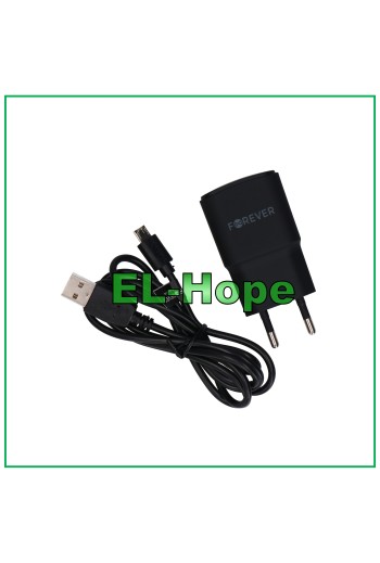 UNIVERSAL TRAVEL BATTERY CHARGER FOR DOOGEE 5V 10W + MICRO USB CABLE 1.2 m BLACK