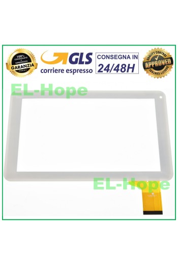 TOUCH SCREEN GLASS FOR TABLET MAJESTIC TAB-292 DIGITIZER 9 ORIGINAL WHITE