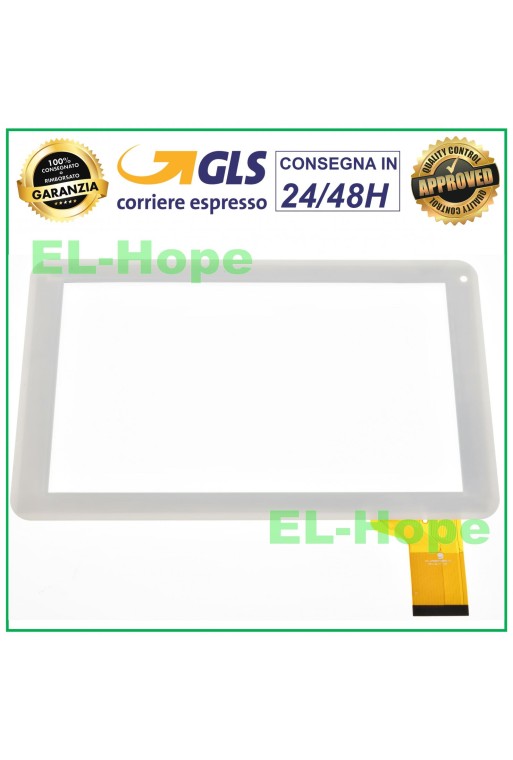 TOUCH SCREEN GLASS FOR TABLET MAJESTIC TAB-292 DIGITIZER 9 ORIGINAL WHITE