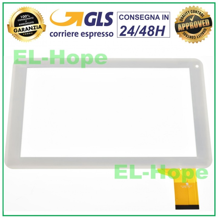 TOUCH SCREEN GLASS FOR TABLET MAJESTIC TAB-292 DIGITIZER 9 ORIGINAL WHITE