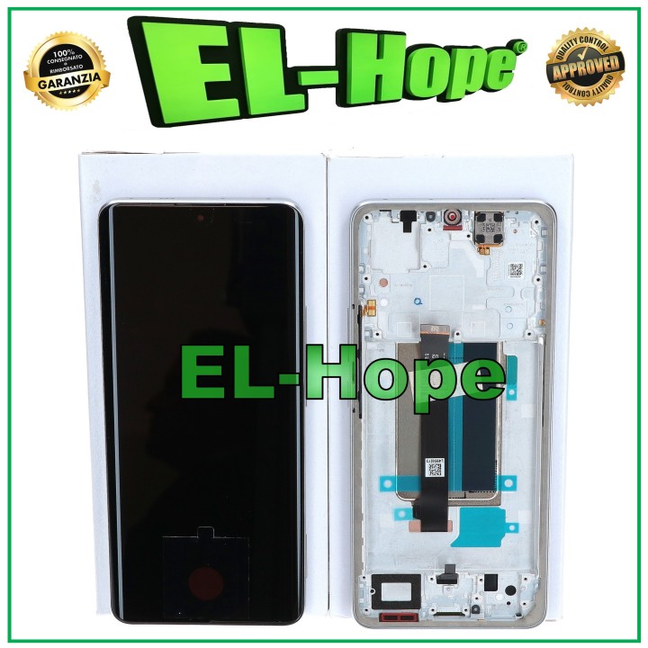 ORIGINAL TOUCH FRAME DISPLAY XIAOMI REDMI NOTE 13 PRO+ PLUS 23090RA98G WHITE