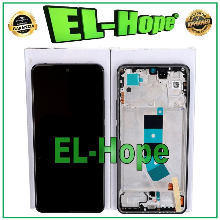 TOUCH DISPLAY + ORIGINAL FRAME SERVICE XIAOMI REDMI NOTE 13 4G 23124RA7EO BLACK