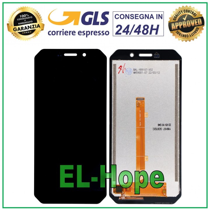 LCD DISPLAY FOR DOOGEE S51 / S51 PRO TOUCH SCREEN GLASS MONITOR ASSEMBLED BLACK