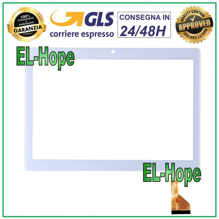 TOUCH SCREEN GLASS FOR TABLET DUODUOGO 10.1 DIGITIZER WHITE