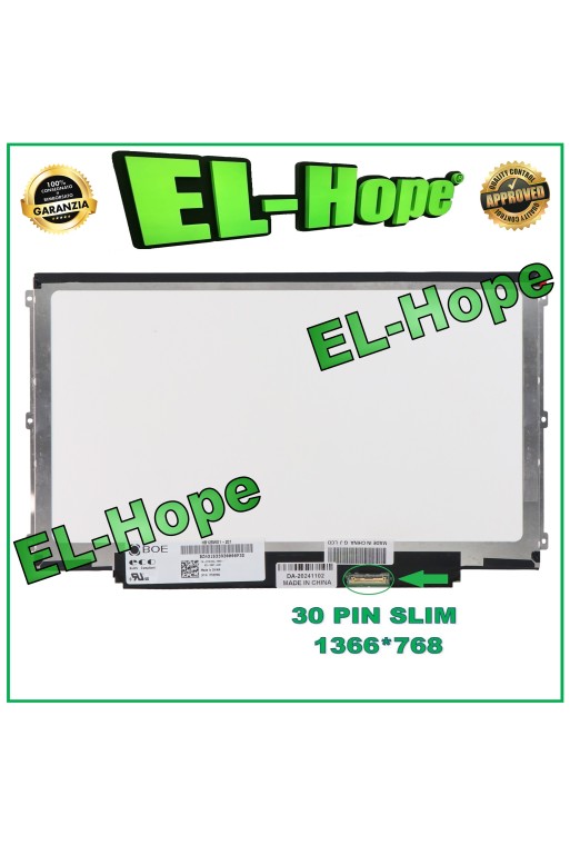 DISPLAY B125XTN02.0 LCD NOTEBOOK 12.5 30 PIN SLIM 1366*768 HD LED SCREEN