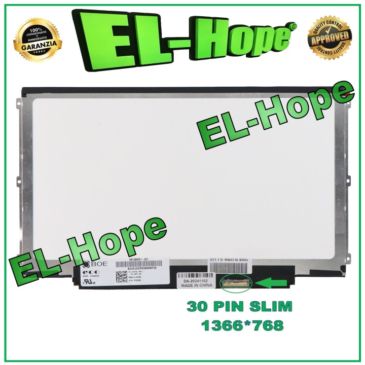 DISPLAY LP125WH2-SPM2 LCD NOTEBOOK 12.5 30 PIN SLIM 1366*768 HD LED SCREEN