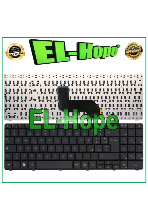 ITALIAN KEYBOARD PACKARD BELL EASYNOTE DT85 LJ61 LJ63 LJ65 LJ67 LJ71 TJ68 BLACK