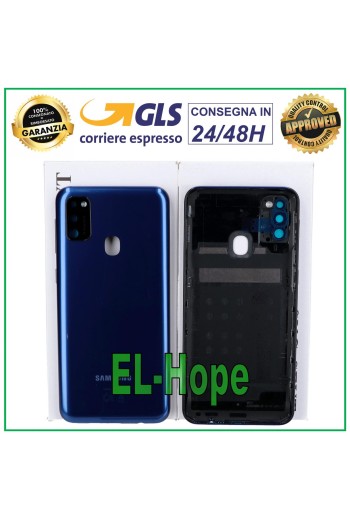 ORIGINAL SAMSUNG GALAXY M30S SM-M307F BACK COVER GLASS BLUE