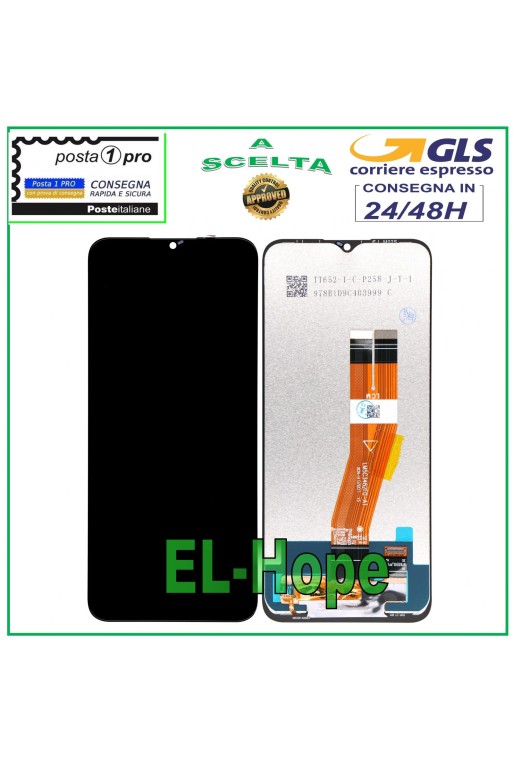 LCD DISPLAY FOR SAMSUNG GALAXY M02S SM-M025 TOUCH SCREEN ASSEMBLED BLACK GLASS