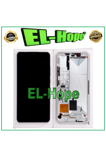 ORIGINAL DISPLAY FRAME XIAOMI MI NOTE 10 LITE M2002F4LG TOUCH WHITE SILVER
