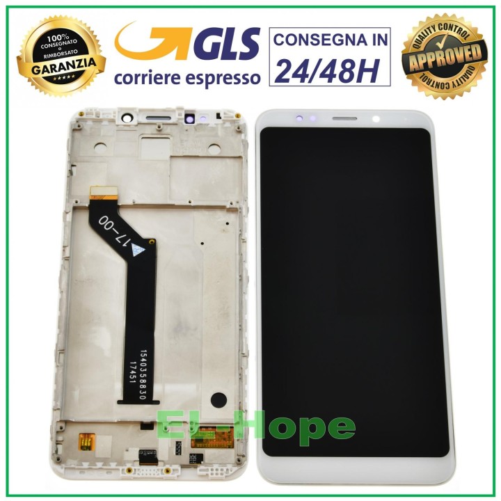 LCD DISPLAY + FRAME FOR XIAOMI REDMI 5 PLUS MEE7 MEG7 MET7 TOUCH SCREEN WHITE