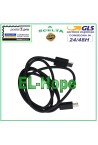 DATA CABLE CHARGING CABLE TYPE-C TYPE-C UNIVERSAL BLACK 1 MT