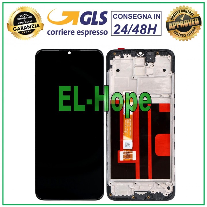 LCD DISPLAY + FRAME FOR OPPO A5 2020 CPH1931 CPH1933 PCHT30 TOUCH SCREEN BLACK