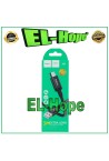 DATA CABLE CHARGING CABLE BATTERY CHARGER MICRO USB UNIVERSAL HOCO BLACK 3 MT