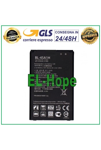 BATTERY BL-45A1H FOR LG K10 K420 K420N K430 K430DS K450 2300 mAh EQUAL ORIGINAL