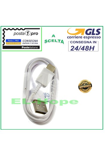 TYPE-C CABLE FOR SAMSUNG GALAXY S9 S10 S8 PLUS NOTE 7 8 WHITE 1.20 MT