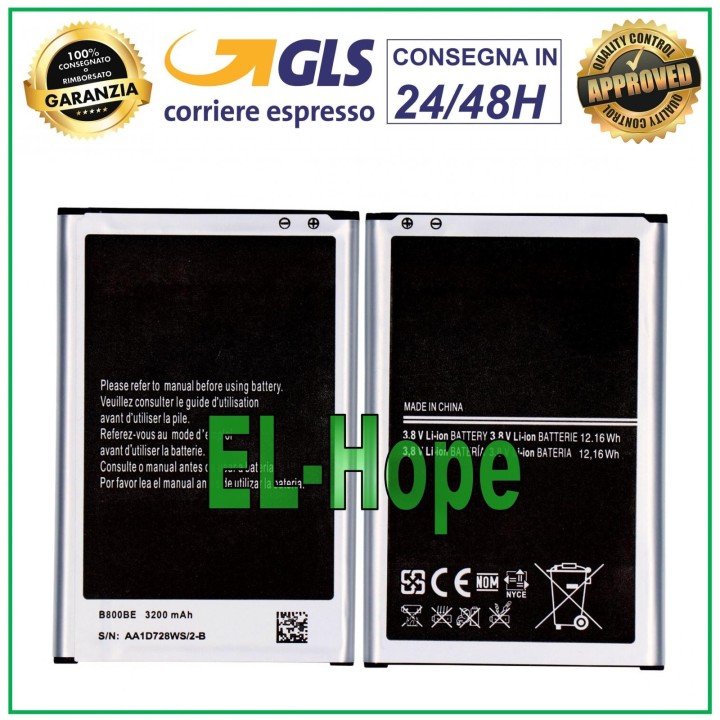 EB-B800BE B800BC BATTERY FOR SAMSUNG GALAXY NOTE 3 SM N9005 N9000 3200 mAh
