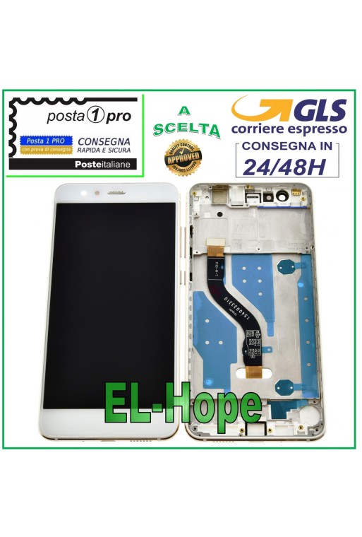 LCD DISPLAY FRAME FOR HUAWEI P10 LITE WAS-LX1 LX1A TOUCH SCREEN WHITE SCREEN
