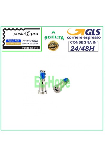 PAIR OF 2 PENTALOBE LCD SCREWS IPHONE 4 4S 5 5S 5C SE 6 6S 6+ 7 7+ 8 8+ PLUS SILVER