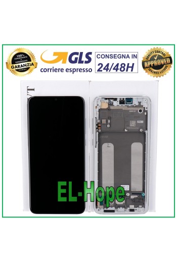 ORIGINAL LCD DISPLAY FRAME XIAOMI MI 9 LITE M1904F3BG TOUCH SCREEN WHITE GLASS