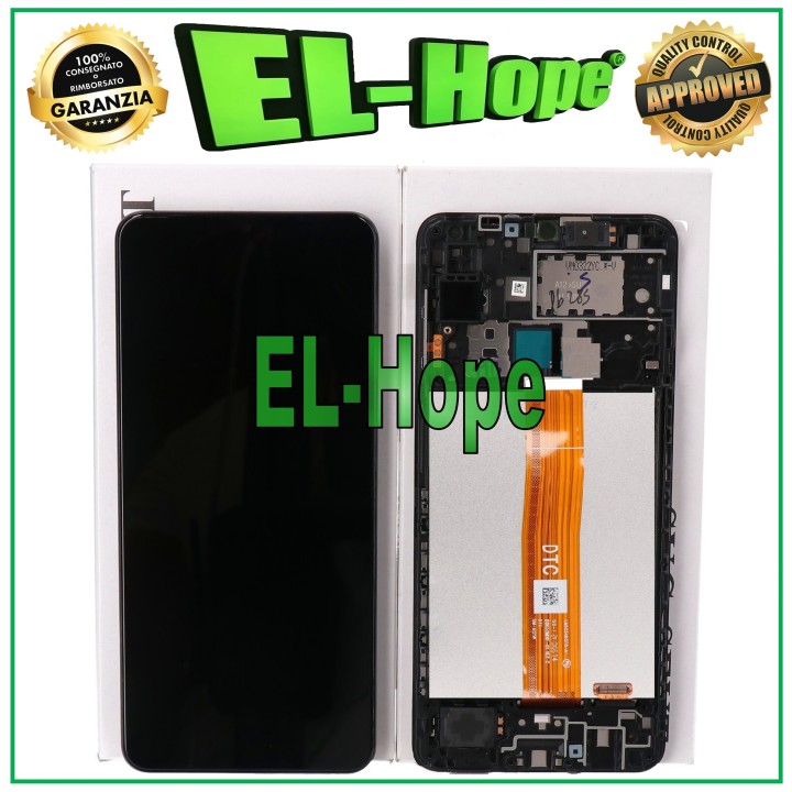 DISPLAY FRAME ORIGINAL SERVICE SAMSUNG A12 SM-A125 TOUCH SCREEN GH82-24491A