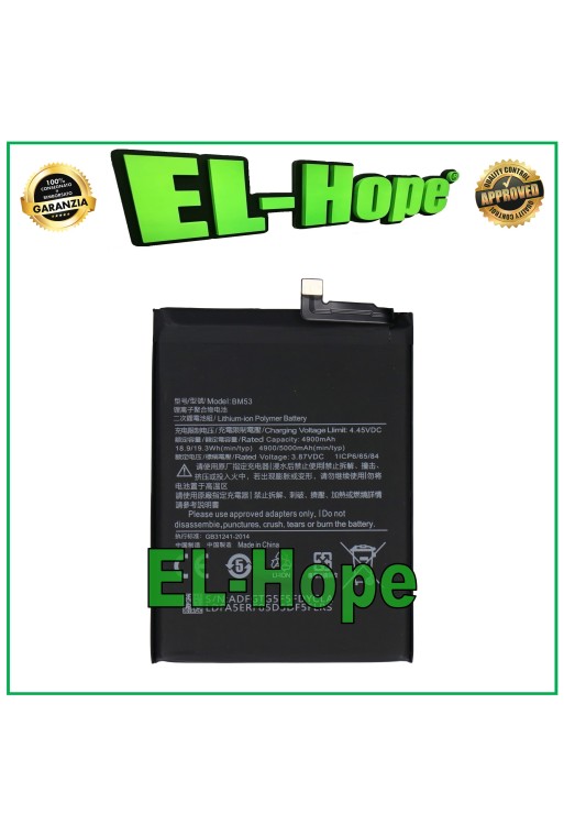 BATTERY BM53 FOR XIAOMI Mi 10T /10T Pro REDMI K30S 5000 mAh EQUAL TO ORIGINAL