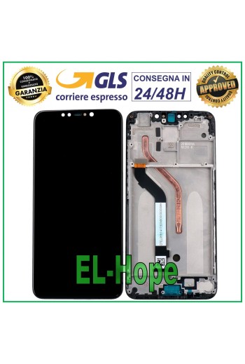 LCD DISPLAY + FRAME FOR XIAOMI POCOPHONE F1 M1805E10A TOUCH SCREEN BLACK GLASS