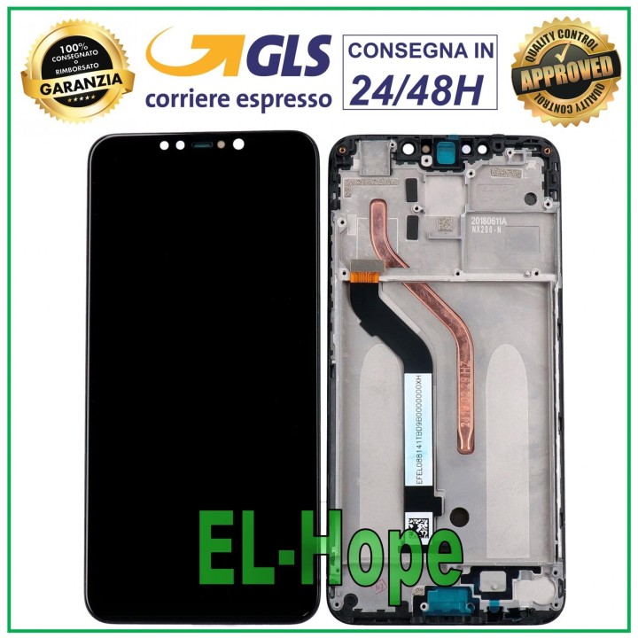 LCD DISPLAY + FRAME FOR XIAOMI POCOPHONE F1 M1805E10A TOUCH SCREEN BLACK GLASS