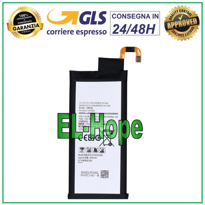 EB-BG925ABE BATTERY FOR SAMSUNG GALAXY S6 EDGE SM G925 G925F 2600 mAh BATTERY