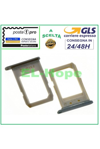 SLOT CARRIAGE NANO SIM CARD HOLDER SAMSUNG GALAXY S6 EDGE PLUS SM G928 F GREY