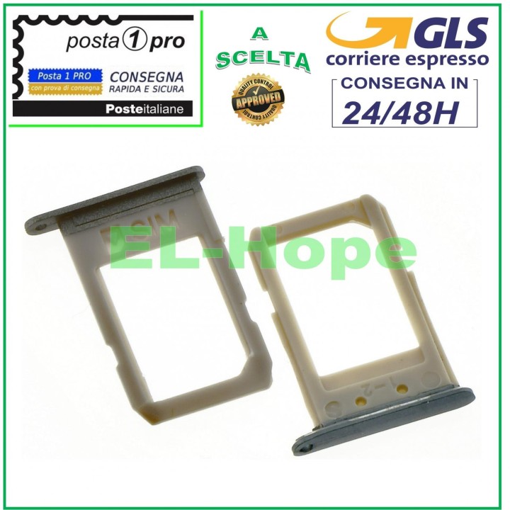 SLOT CARRIAGE NANO SIM CARD HOLDER SAMSUNG GALAXY S6 EDGE PLUS SM G928 F GREY
