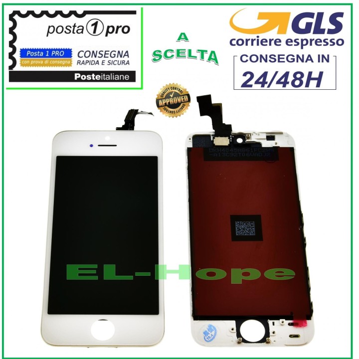 TOUCH SCREEN LCD DISPLAY RETINA FOR APPLE IPHONE SE WHITE SCREEN + FRAME